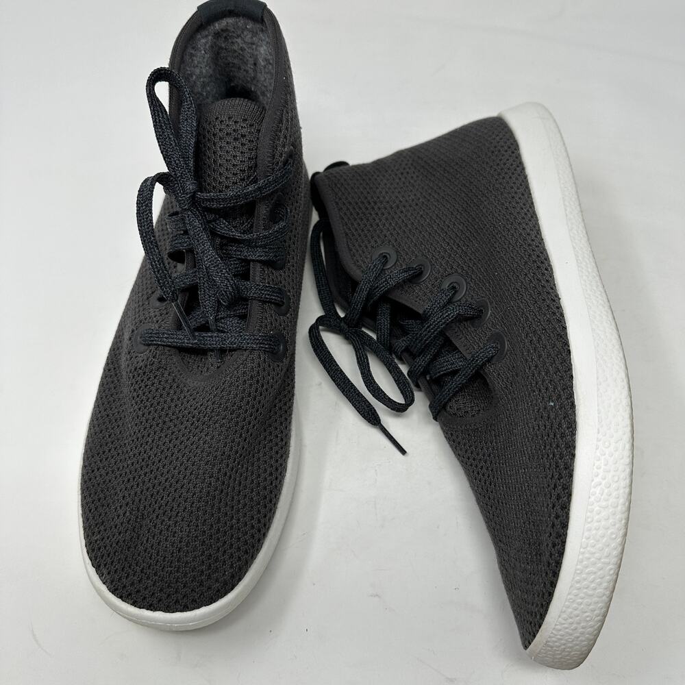 Allbirds Mens Tree Toppers Charcoal Gray High Top Casual Shoes Sneakers 9